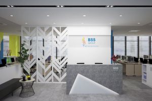 Thiết kế nội thất văn phòng công ty BSS đẳng cấp và hiện đại