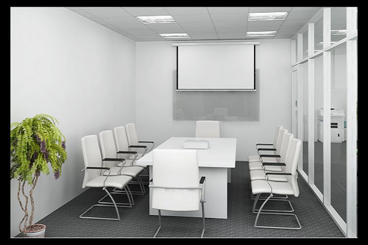 Phòng họp màu trắng