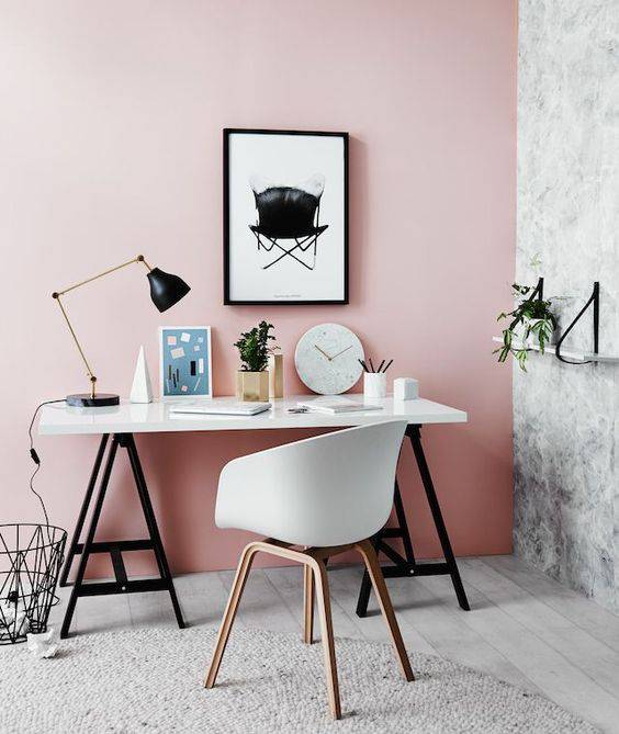 2 cách trang trí văn phòng với màu hồng để tạo cảm giác ấm cúng